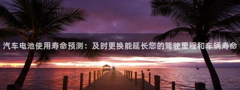 优发国际登录app：汽车电池使用寿命预测：及时更换能延长您的驾驶里程和车辆寿命