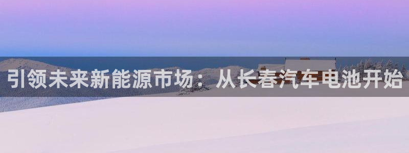 优发国际手机客户端怎么下载：引领未来新能源市场：从长春汽车电池开始